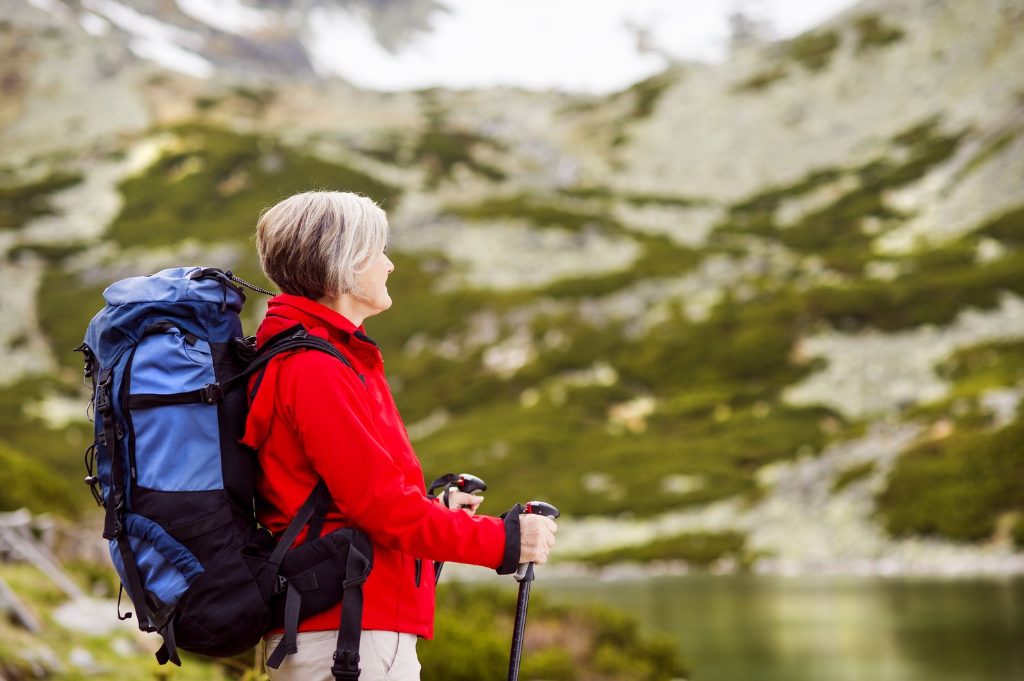 Senior Woman Hiking